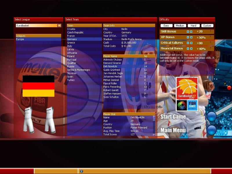 FIBA Basketball Manager 2008 - screenshot 6