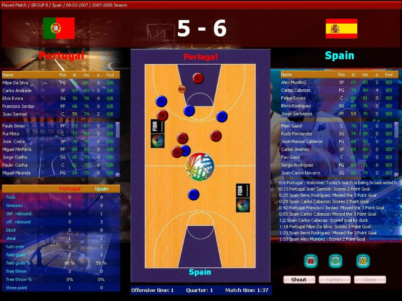 FIBA Basketball Manager 2008 - screenshot 3