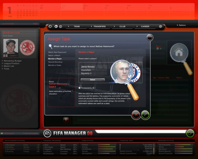 FIFA Manager 08 - screenshot 4
