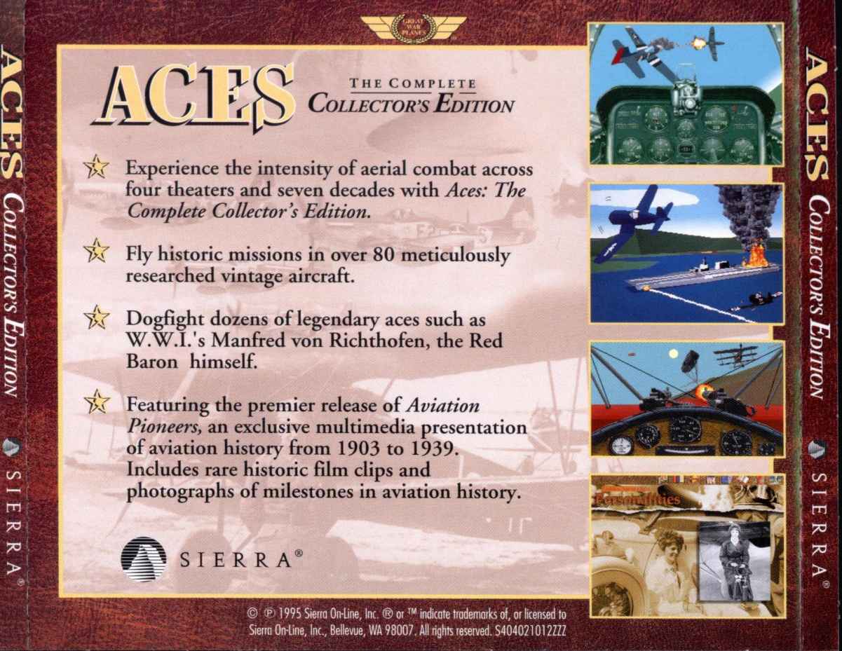 Aces: The Complete Collector's Edition - zadn CD obal