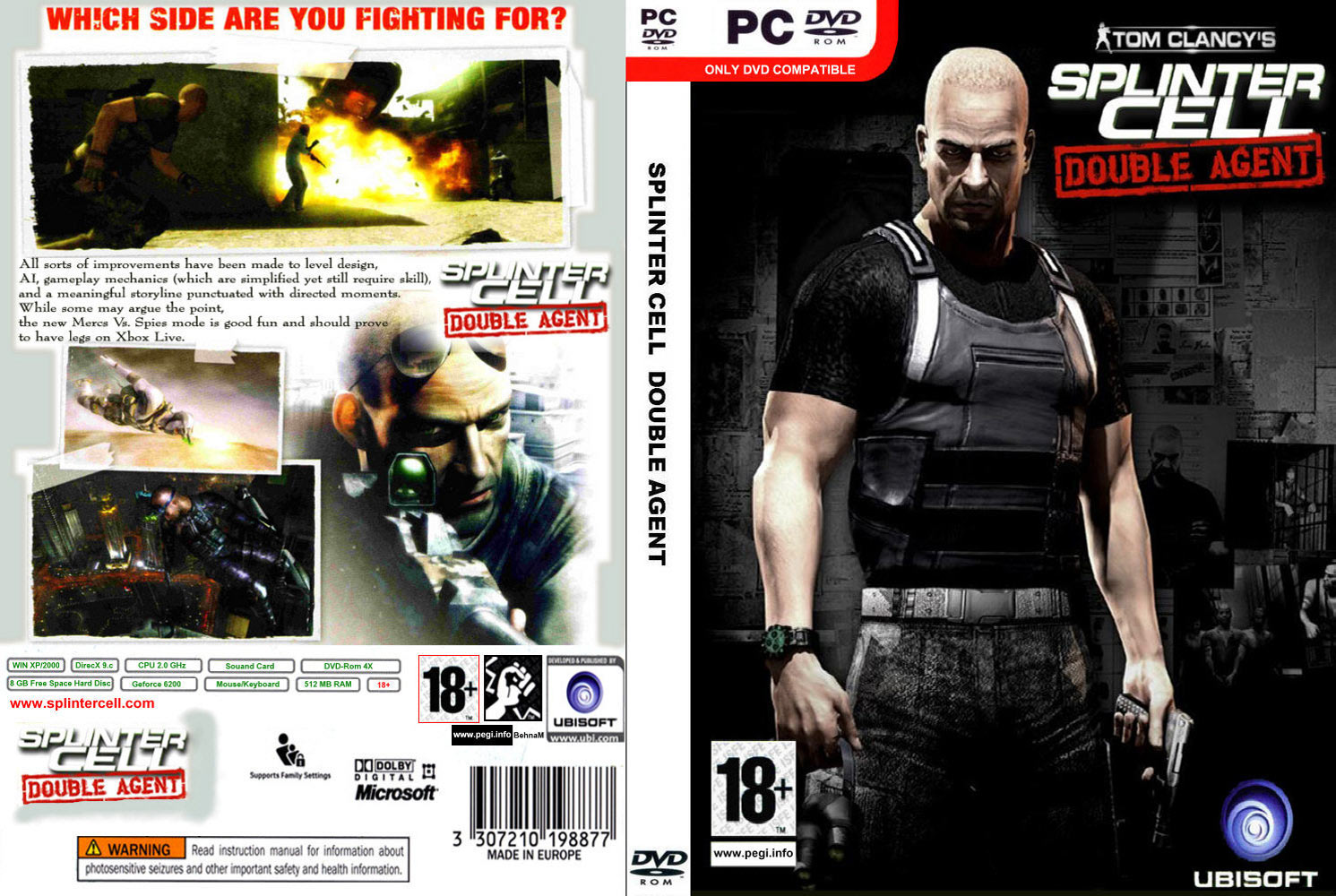 Splinter Cell 4: Double Agent - DVD obal 2