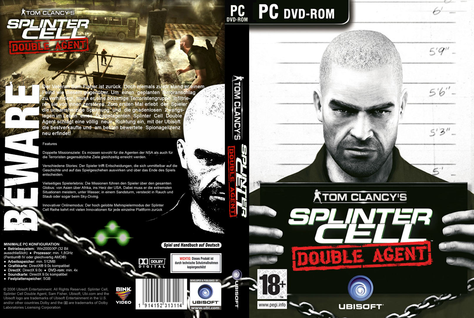 Splinter Cell 4: Double Agent - DVD obal 3