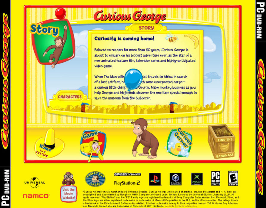 Curious George - zadn CD obal