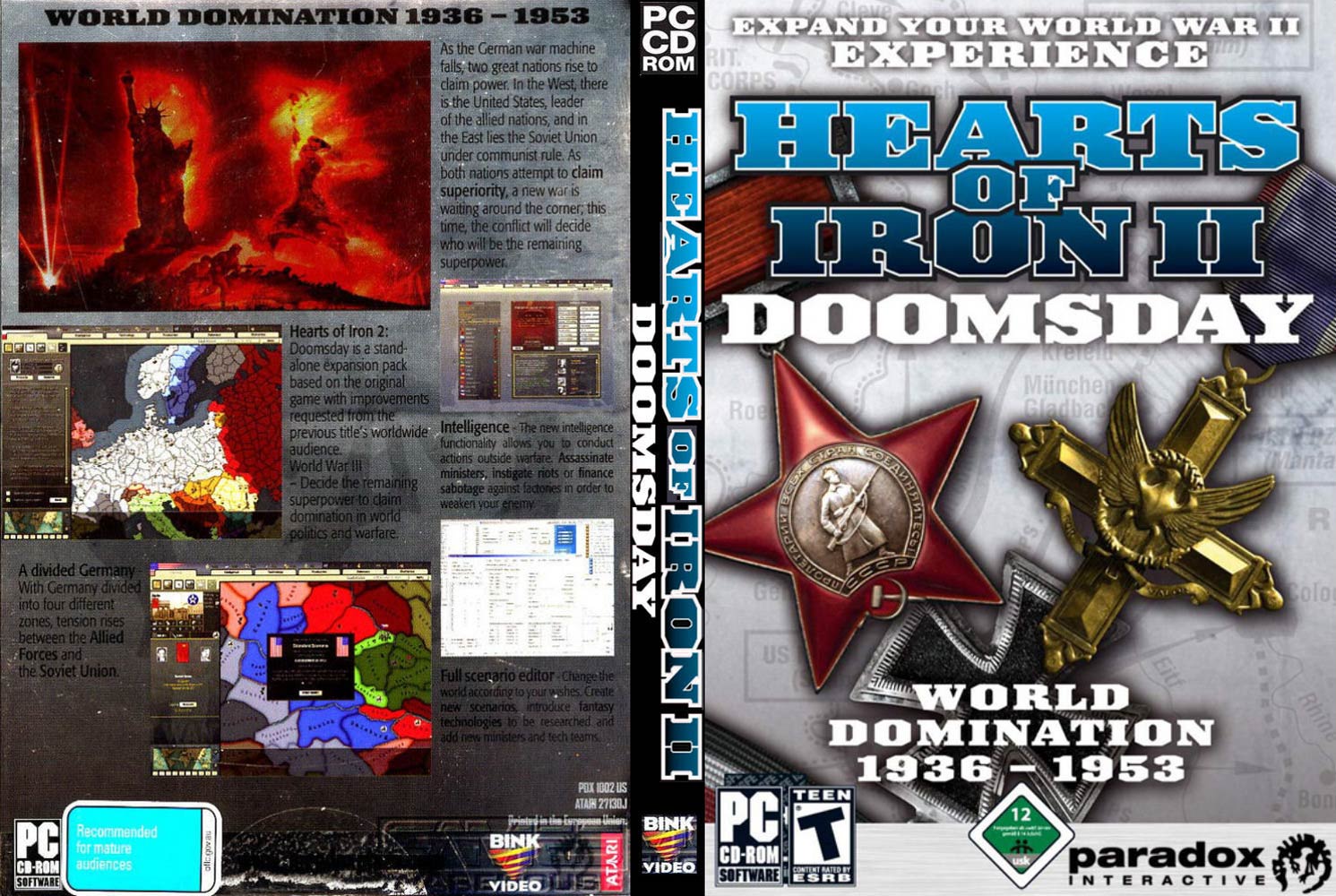 Hearts of Iron 2: Doomsday - DVD obal
