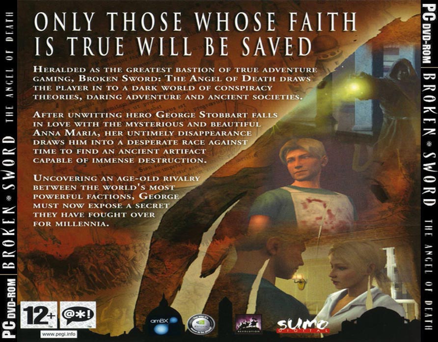 Broken Sword 4: The Angel of Death - zadn CD obal