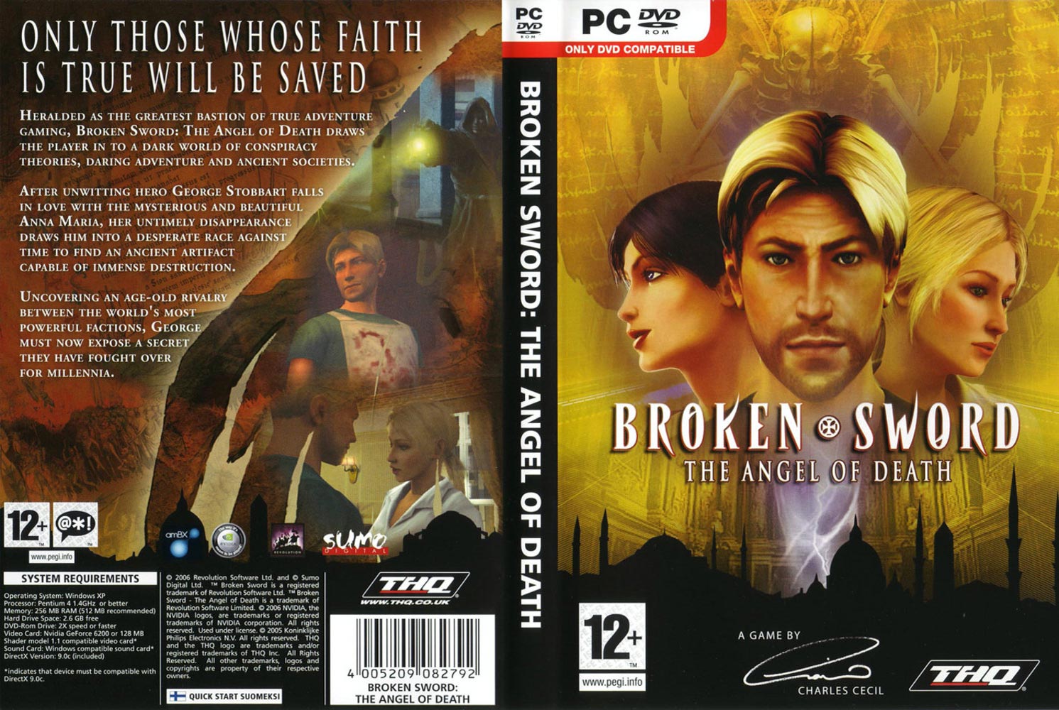 Broken Sword 4: The Angel of Death - DVD obal