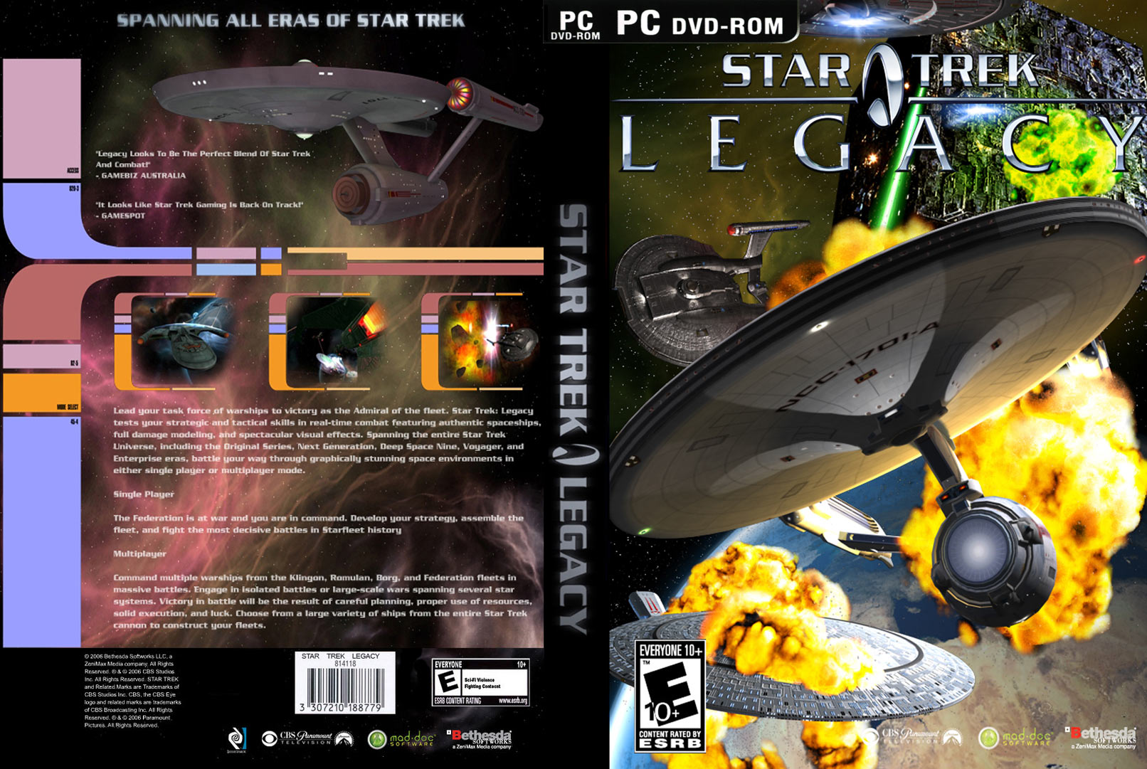 Star Trek: Legacy - DVD obal
