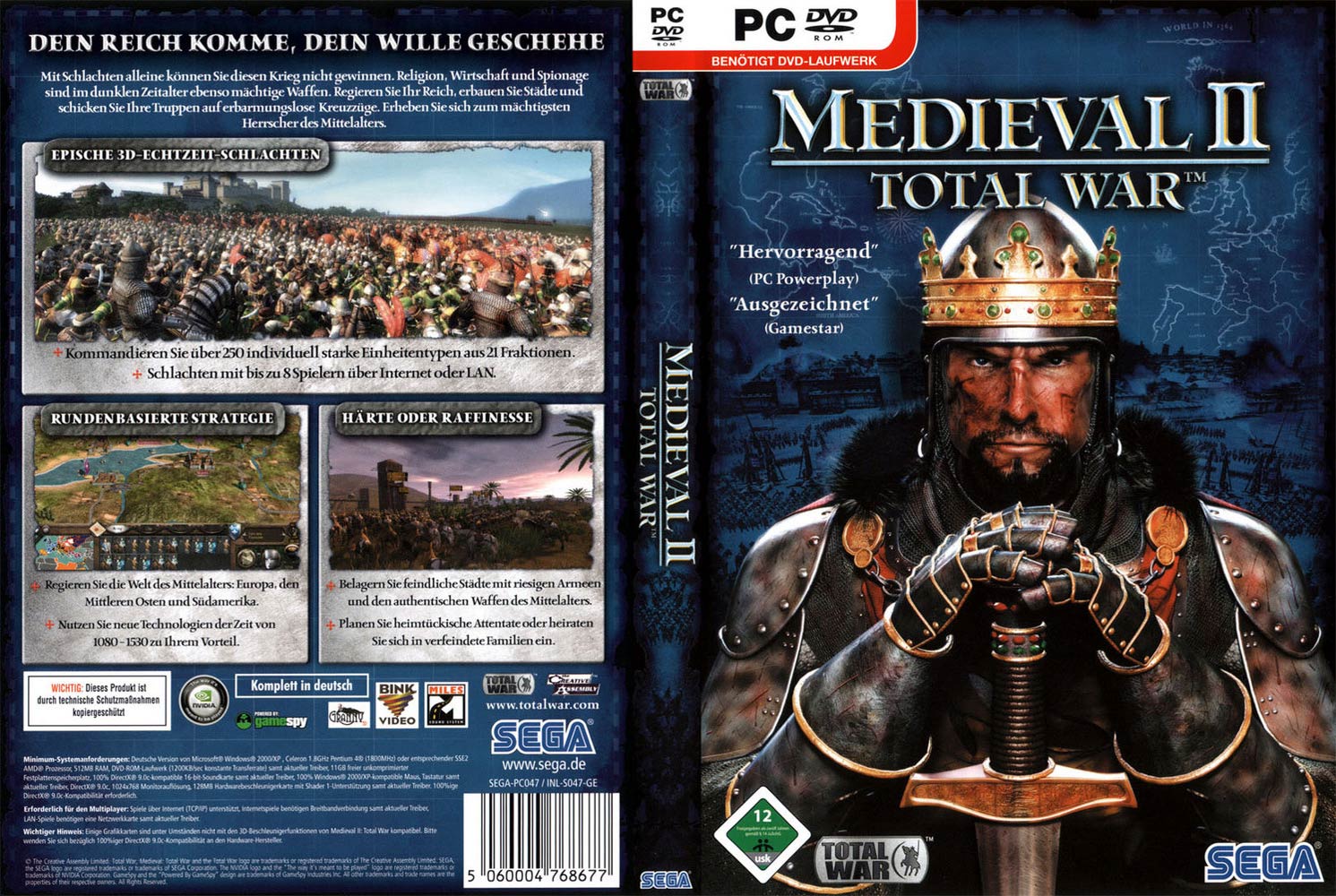 Medieval II: Total War - DVD obal