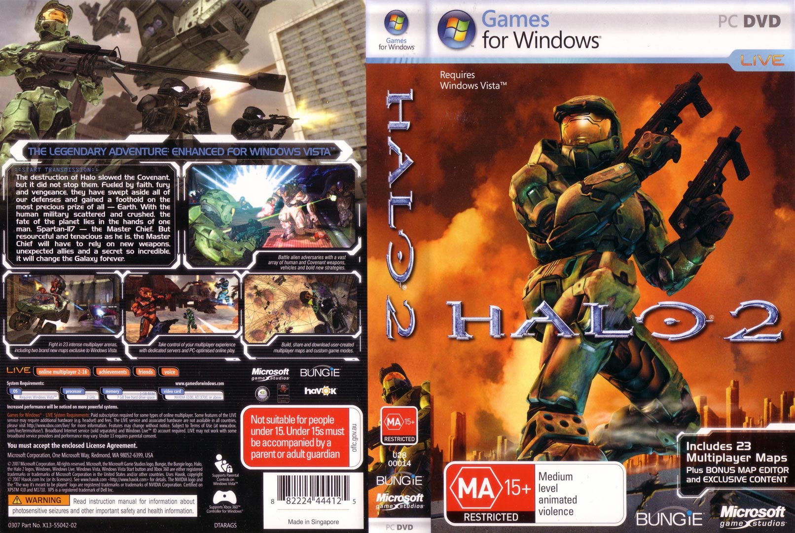 Halo 2 - DVD obal