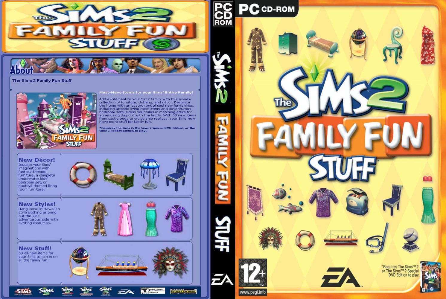 The Sims 2: Family Fun Stuff - DVD obal