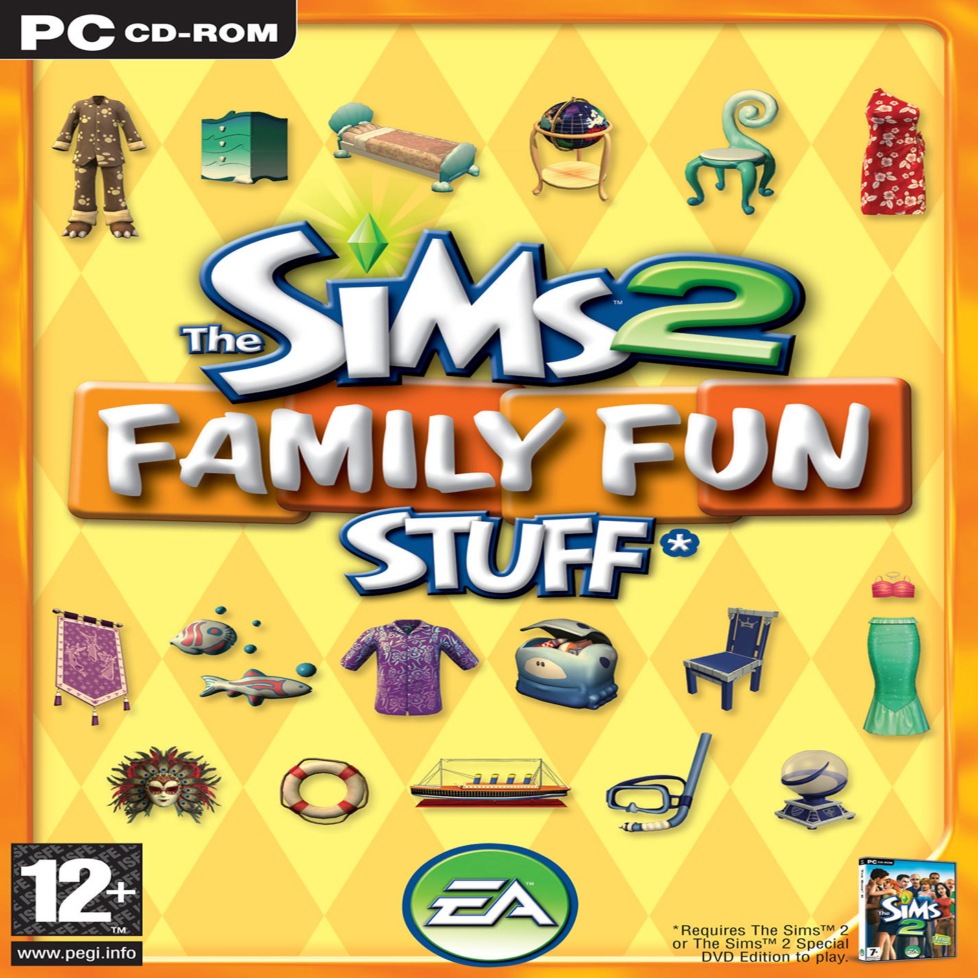 The Sims 2: Family Fun Stuff - predn CD obal