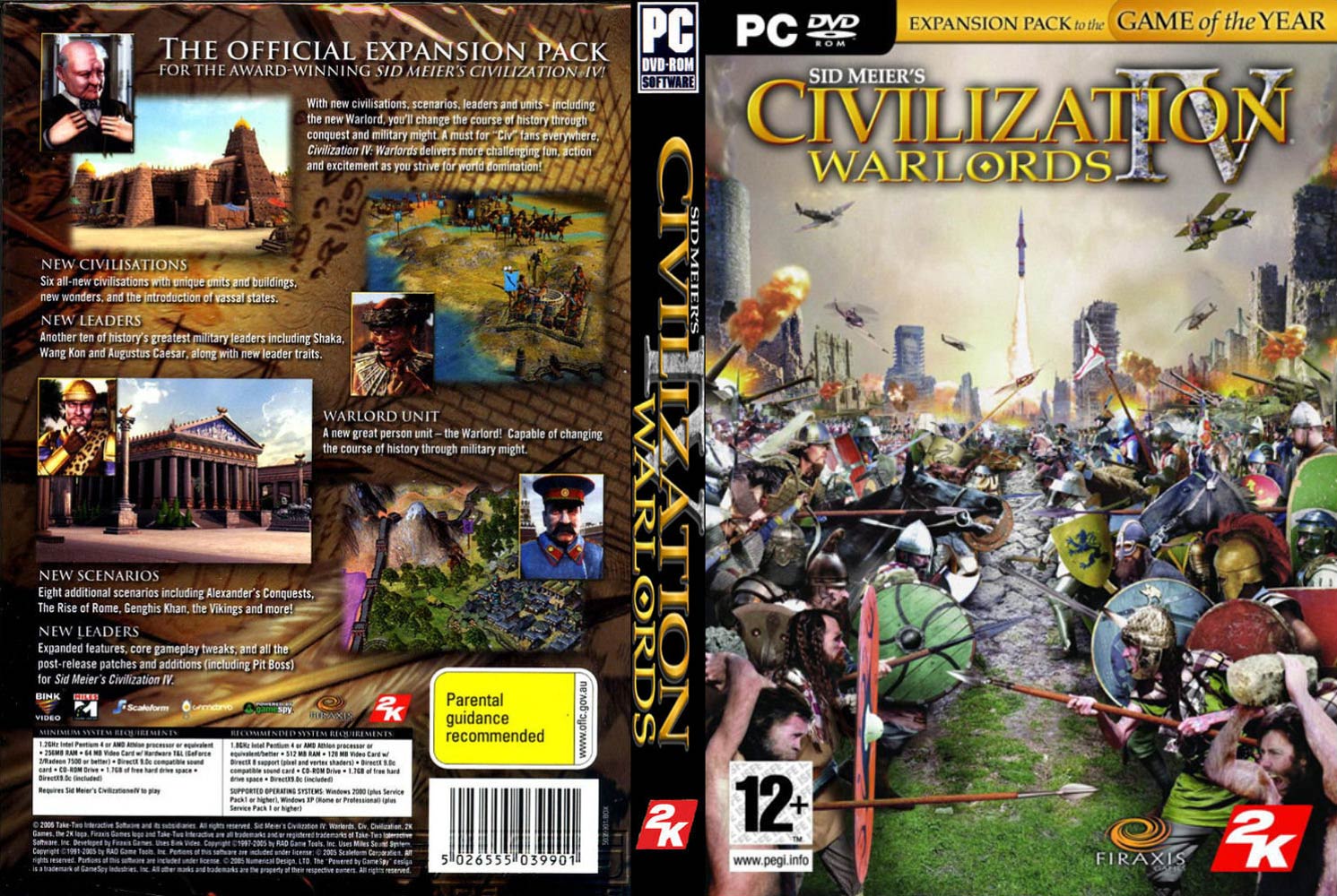 Civilization 4: Warlords - DVD obal