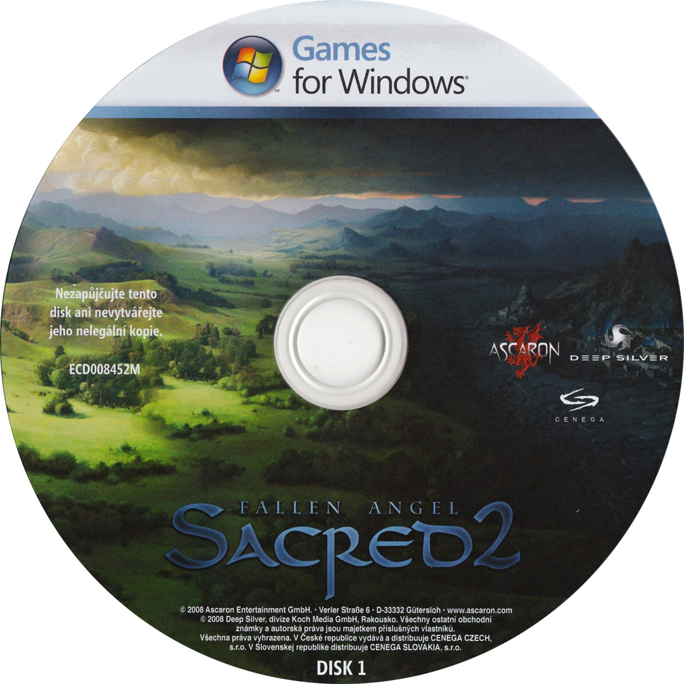 Sacred 2: Fallen Angel - CD obal