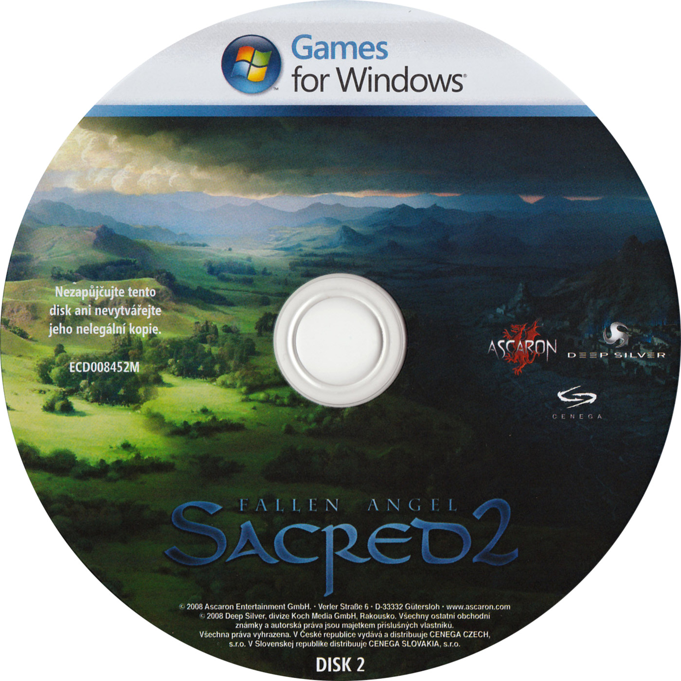 Sacred 2: Fallen Angel - CD obal 2