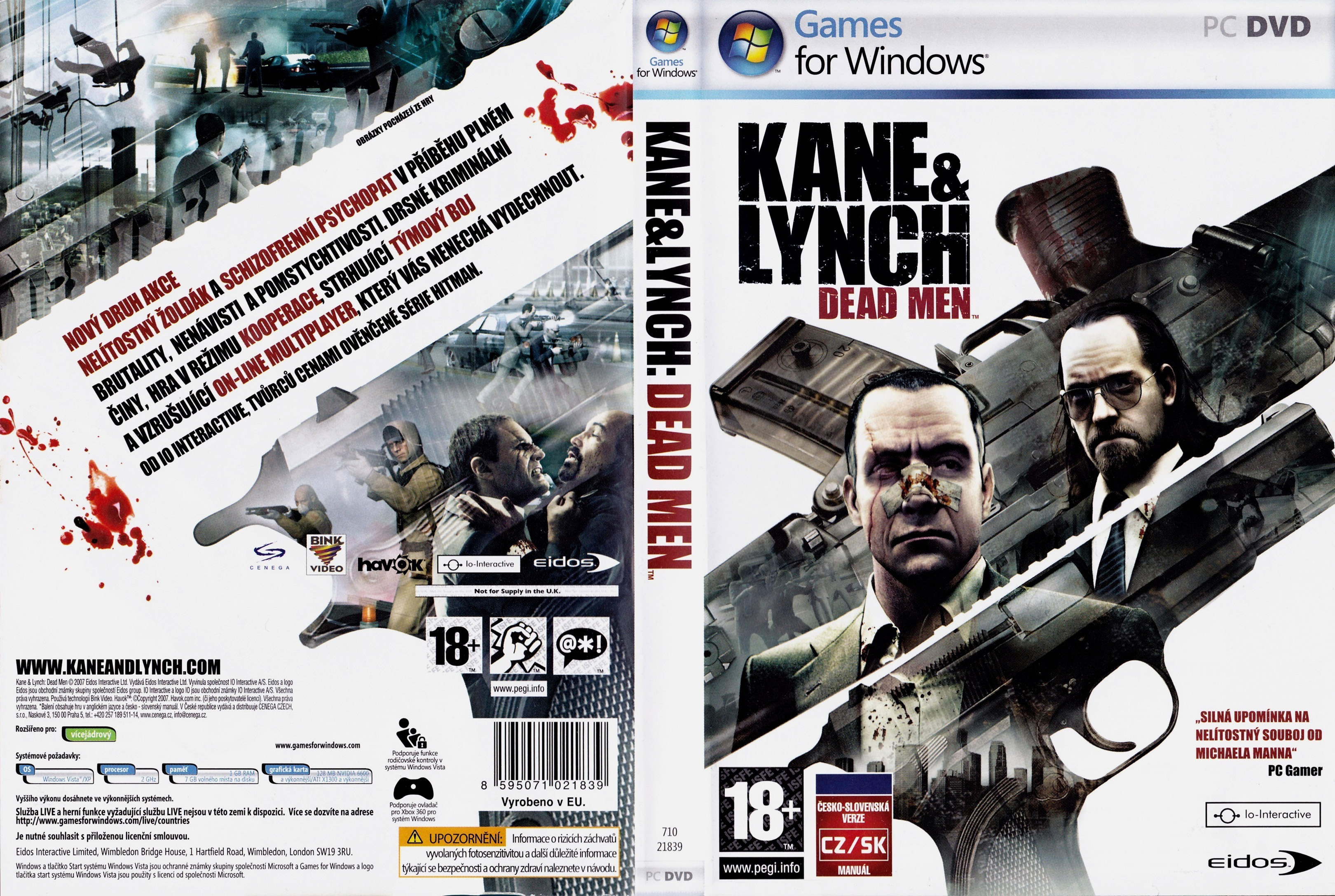 Kane & Lynch: Dead Men - DVD obal 3