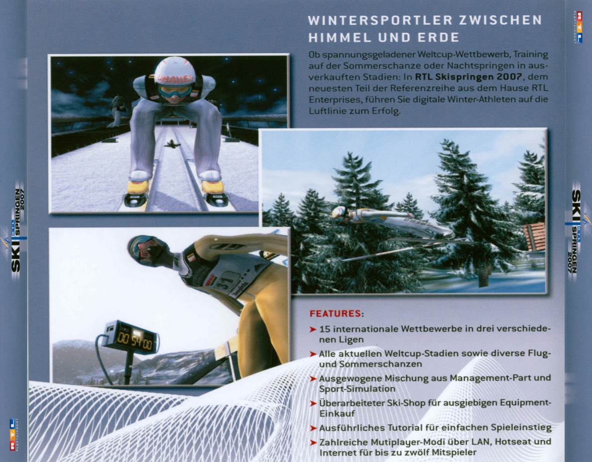 RTL Ski Springen 2007 - zadn CD obal