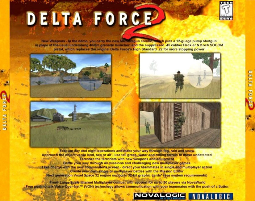 Delta Force 2 - zadn CD obal