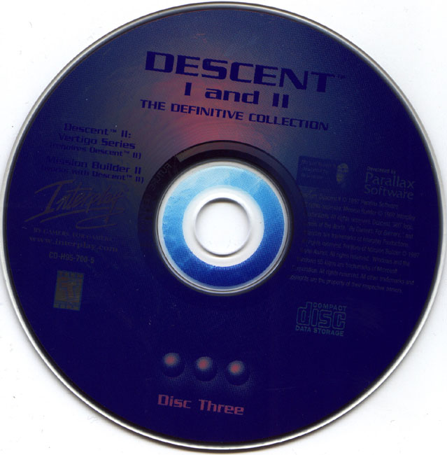 Descent I and II: The Definitive Collection - CD obal 3