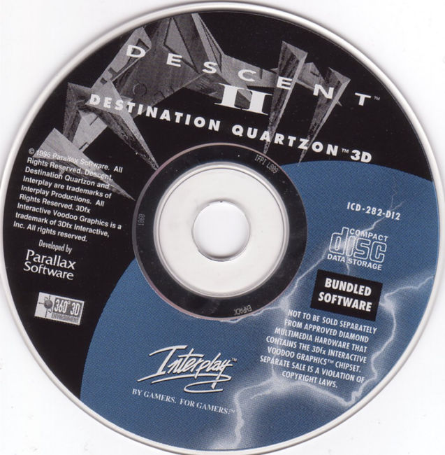 Descent 2: Destination Quartzon - CD obal