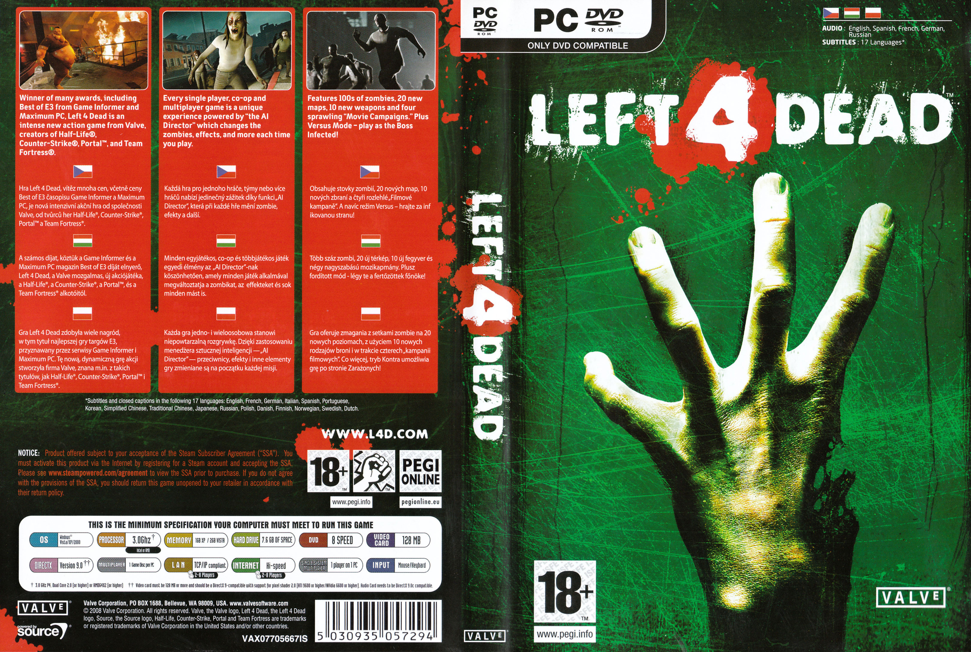 Left 4 Dead - DVD obal 2