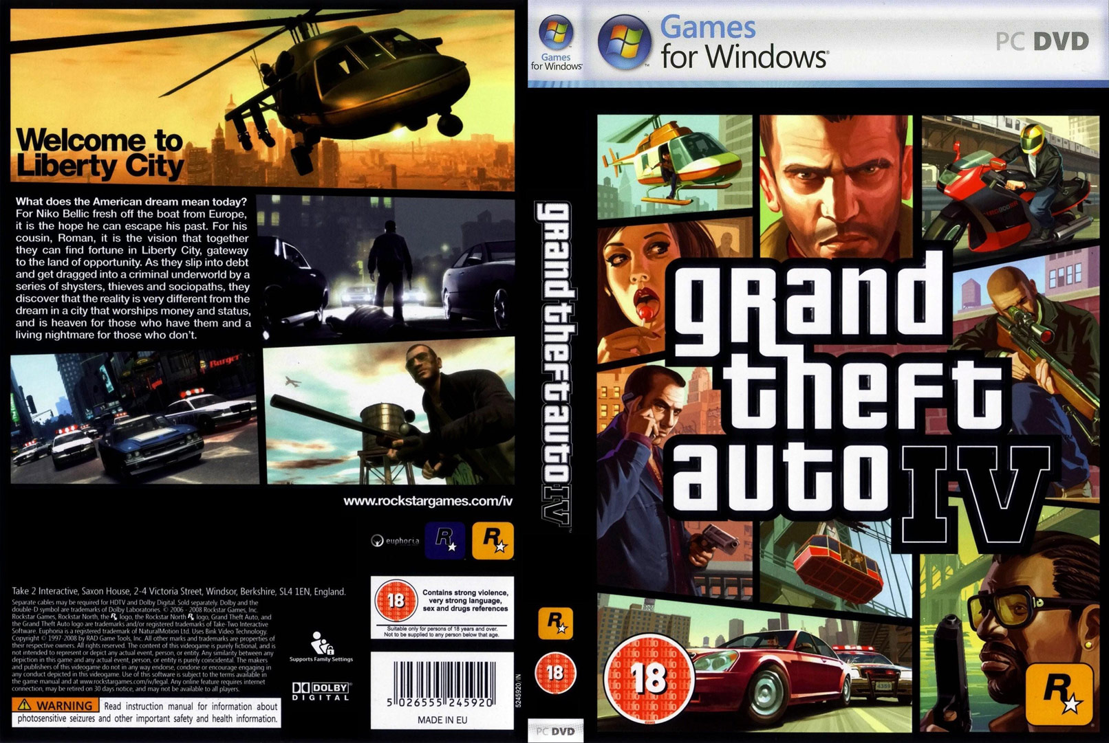 Grand Theft Auto IV - DVD obal 2