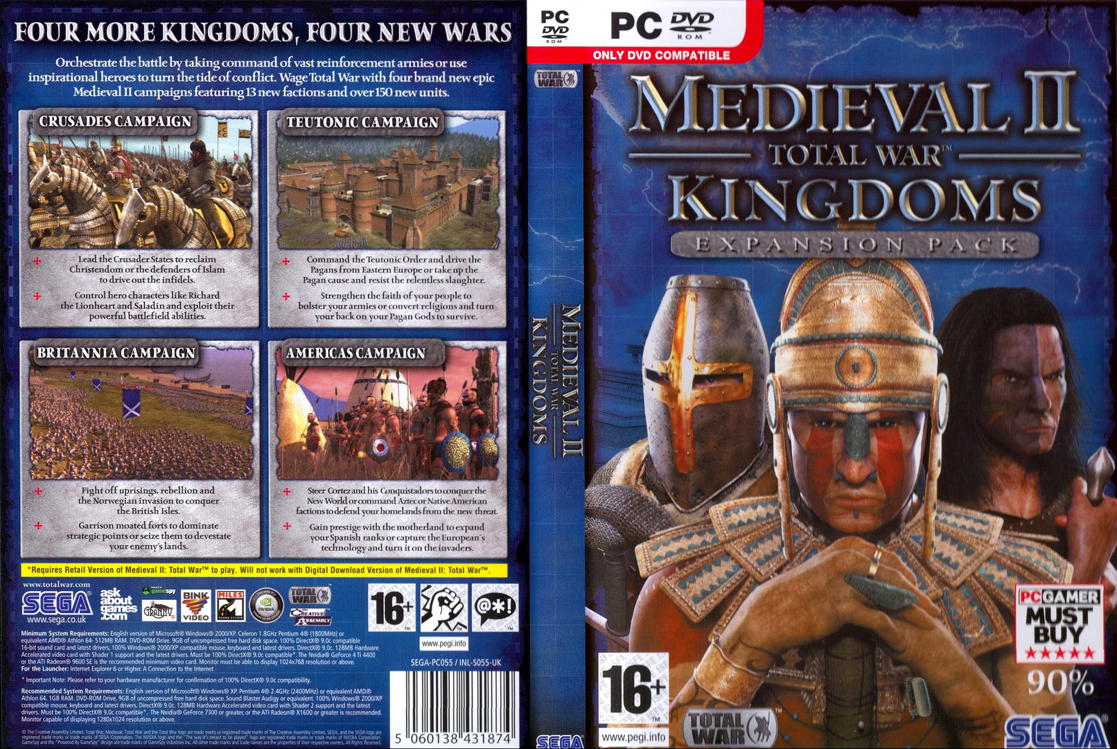Medieval II: Total War Kingdoms - DVD obal