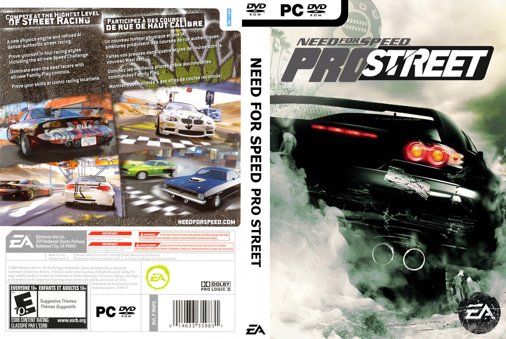 Need for Speed: ProStreet - DVD obal 3