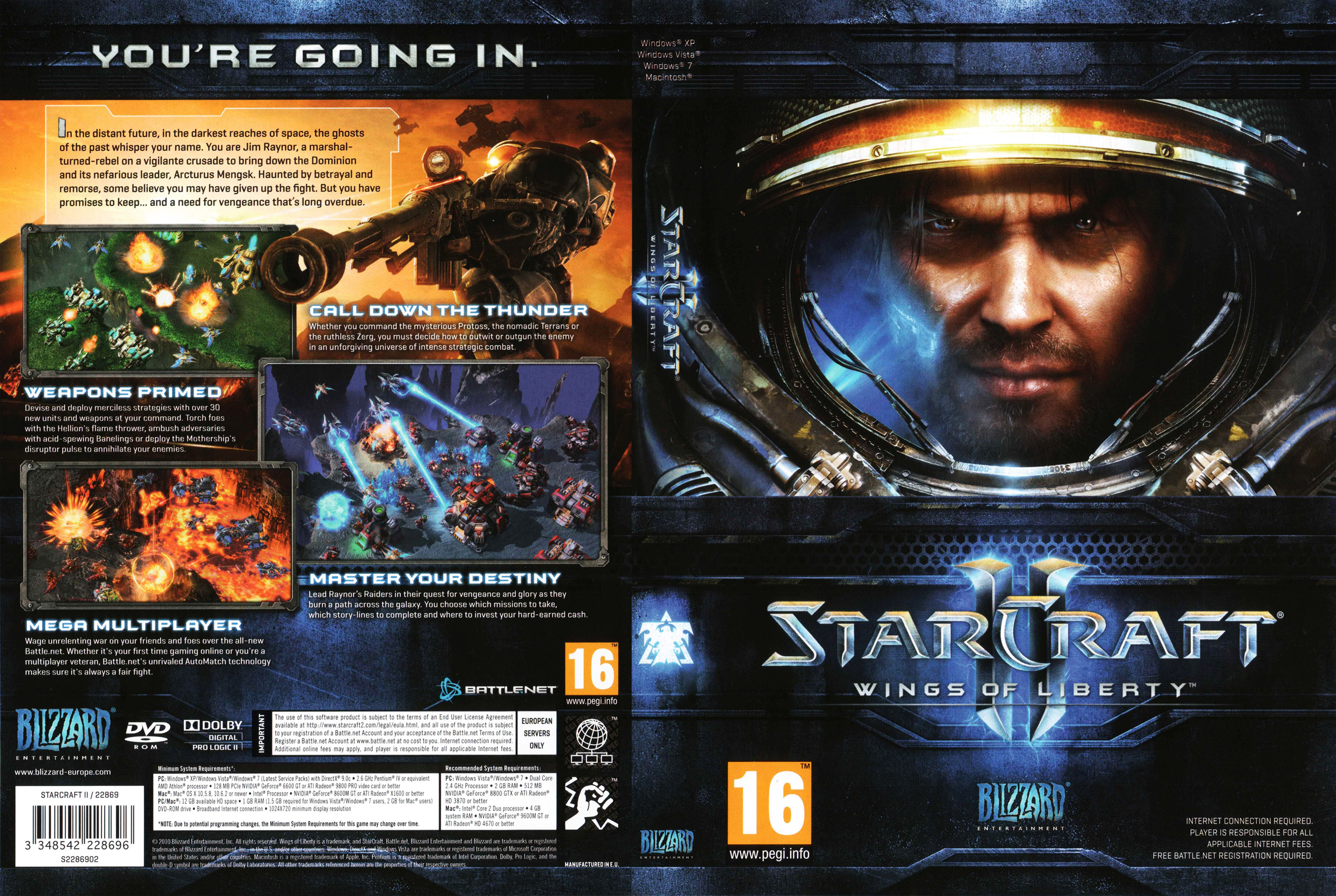 StarCraft II: Wings of Liberty - DVD obal 2