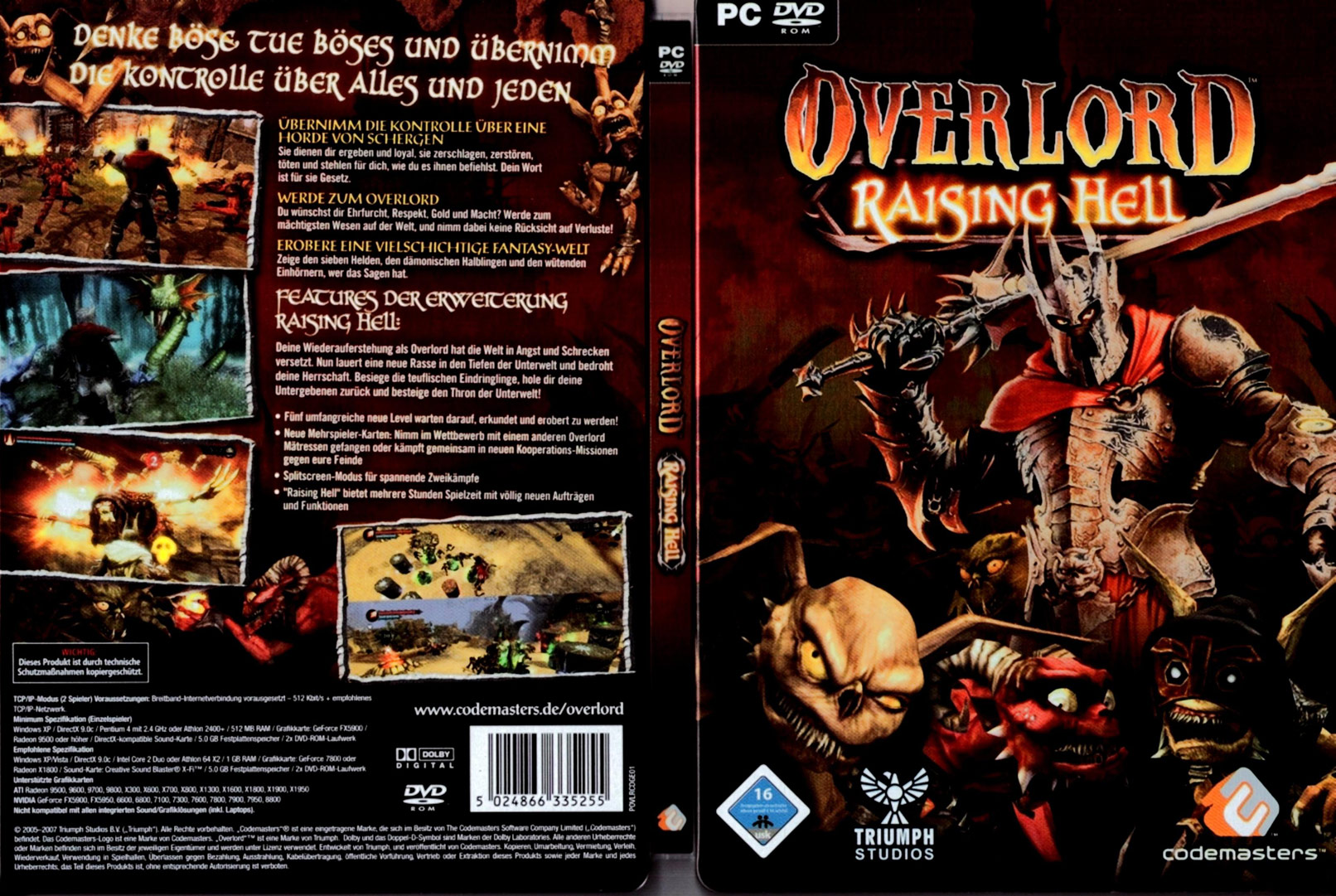 Overlord: Raising Hell - DVD obal