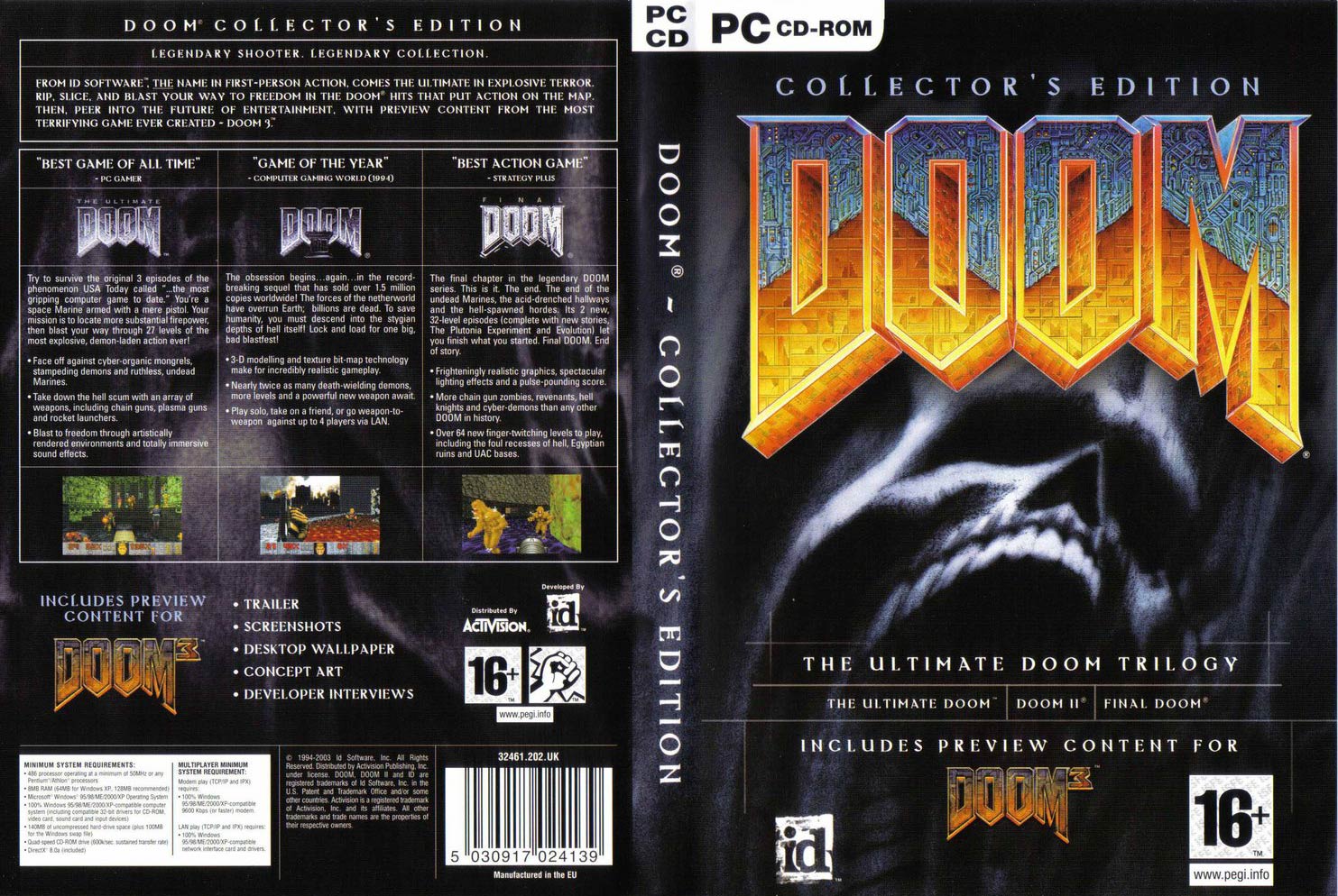 Doom: Collector's Edition - DVD obal