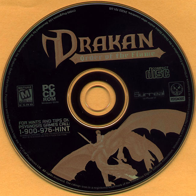 Drakan: Order of the Flame - CD obal