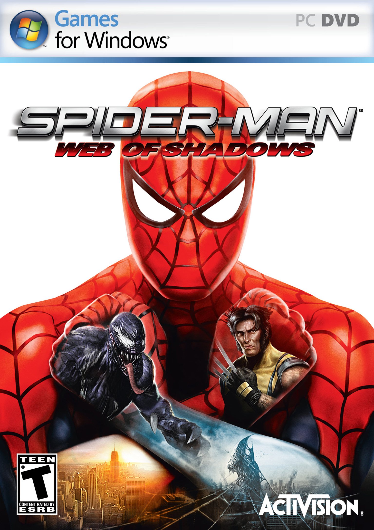 Spider-Man: Web of Shadows - predn DVD obal