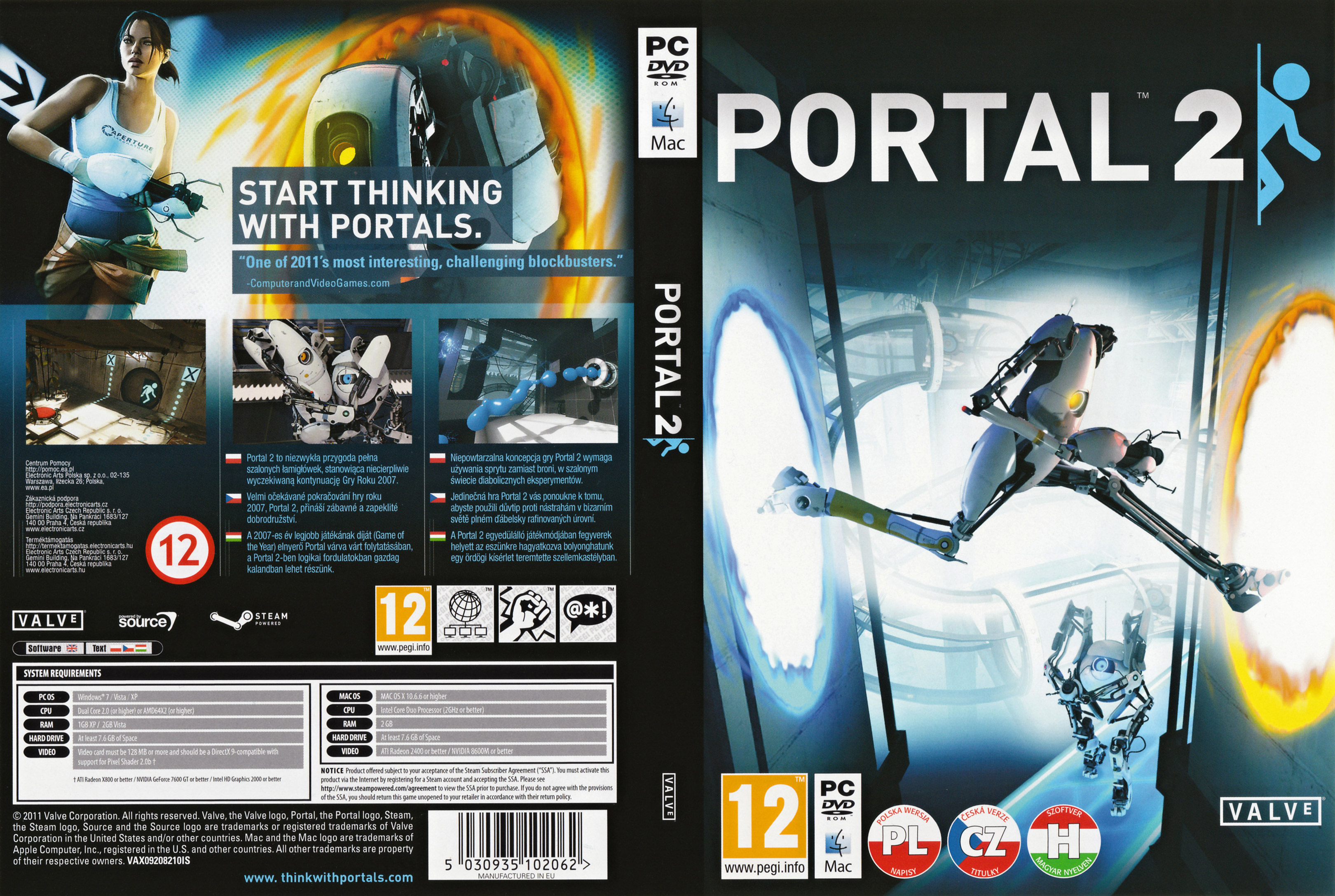 Portal 2 pc dvd фото 1