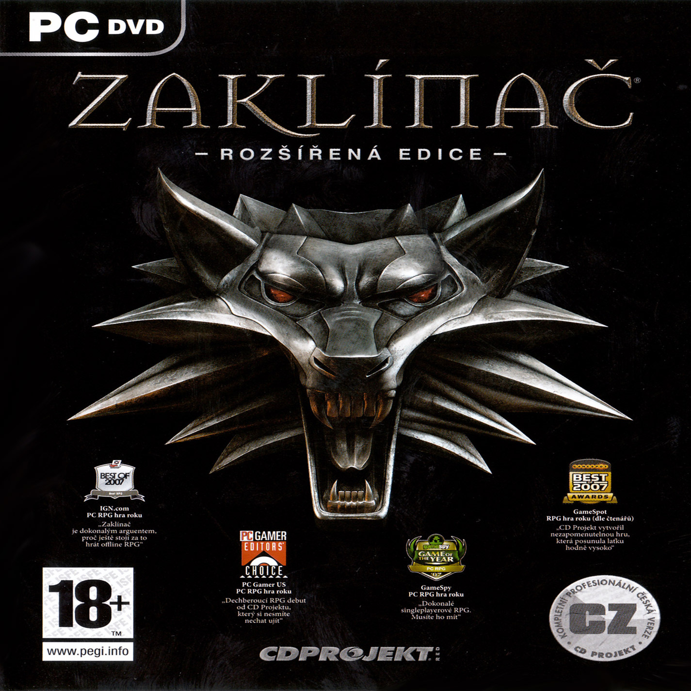 The Witcher: Enhanced Edition - predn CD obal 2