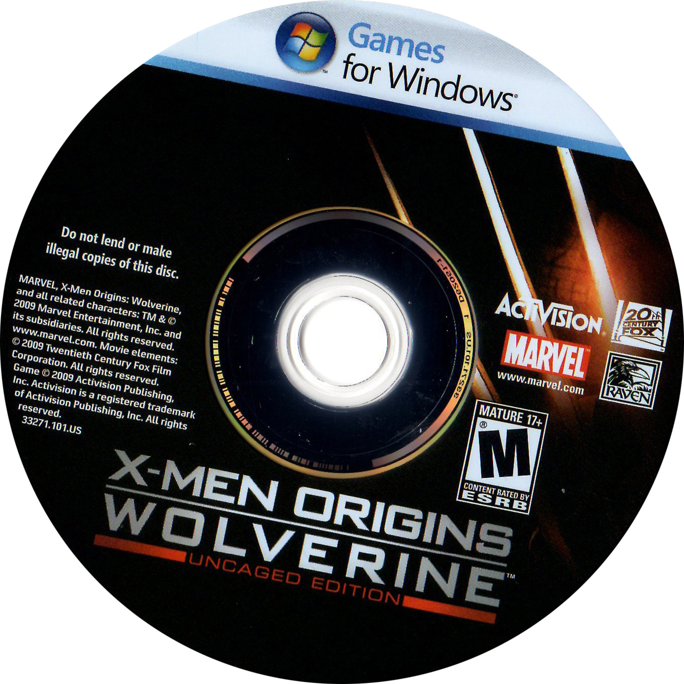 X-Men Origins: Wolverine - CD obal