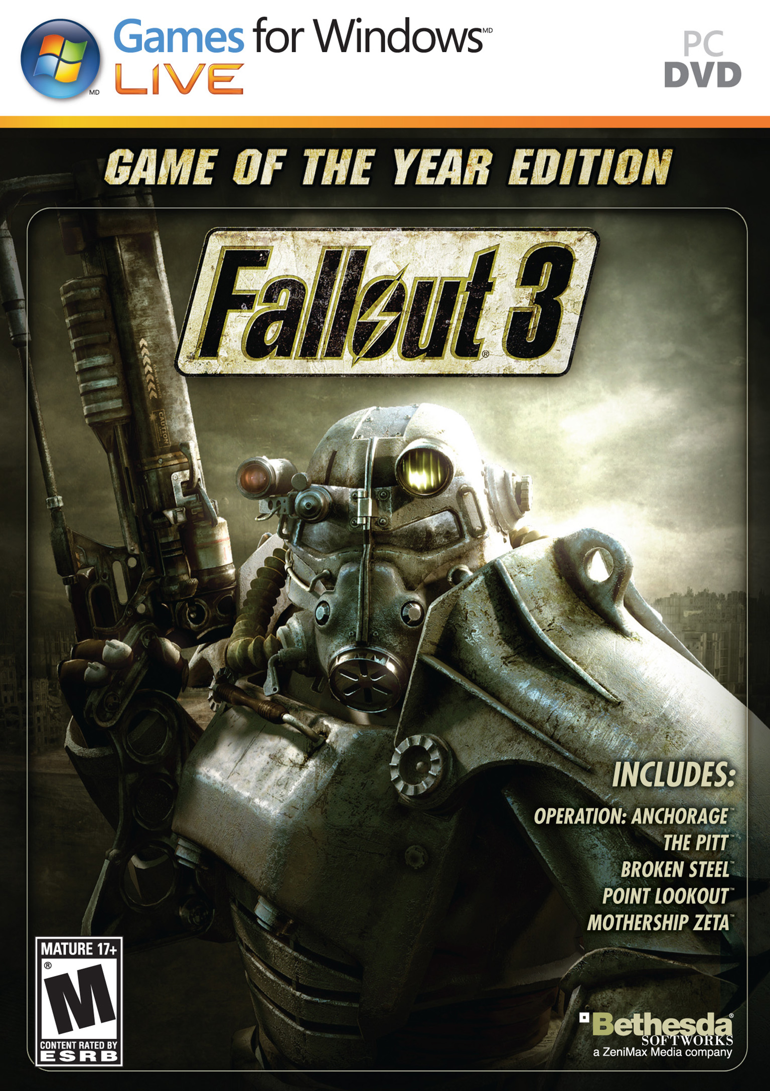 Fallout 3: Game of the Year Edition - predn DVD obal