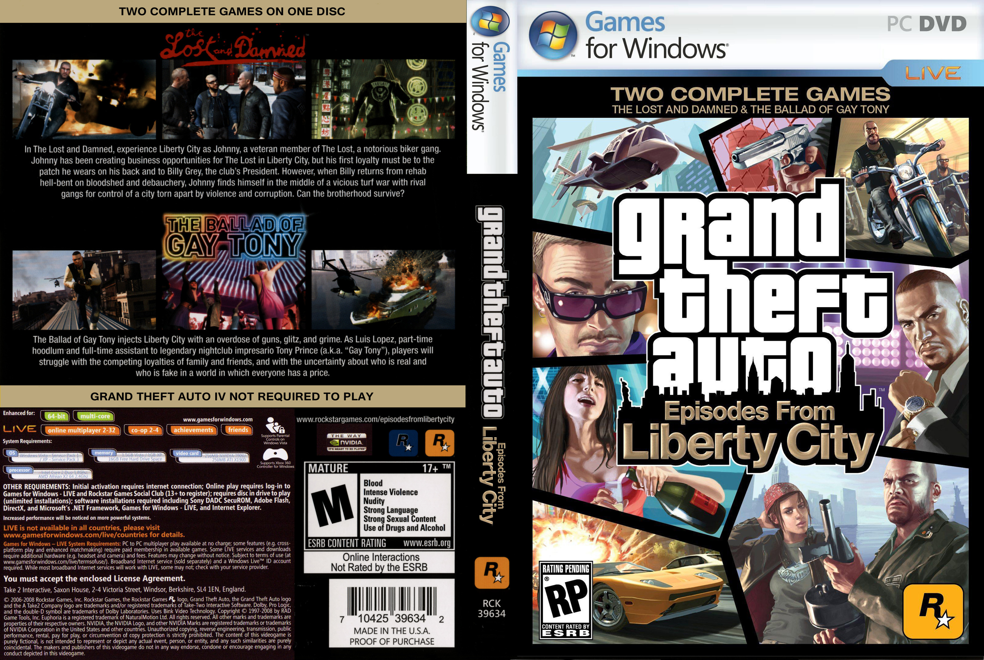 Grand Theft Auto IV: Episodes From Liberty City - DVD obal 2