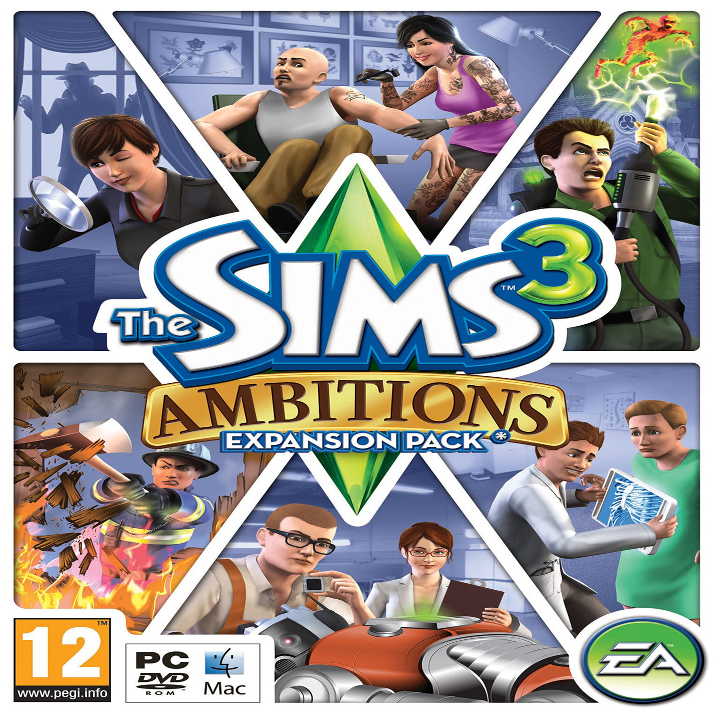 The Sims 3: Ambitions - predn CD obal