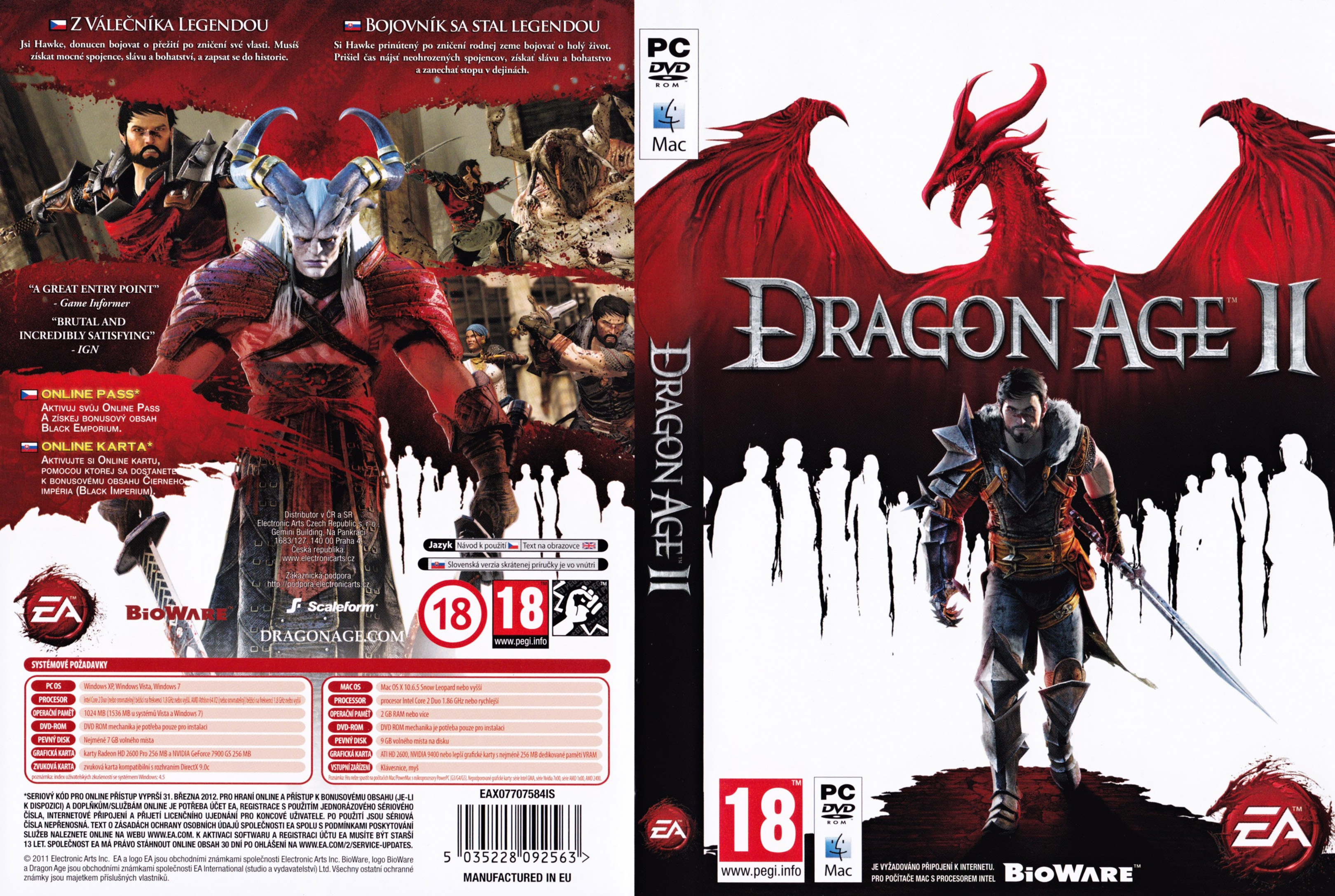 Dragon Age II - DVD obal