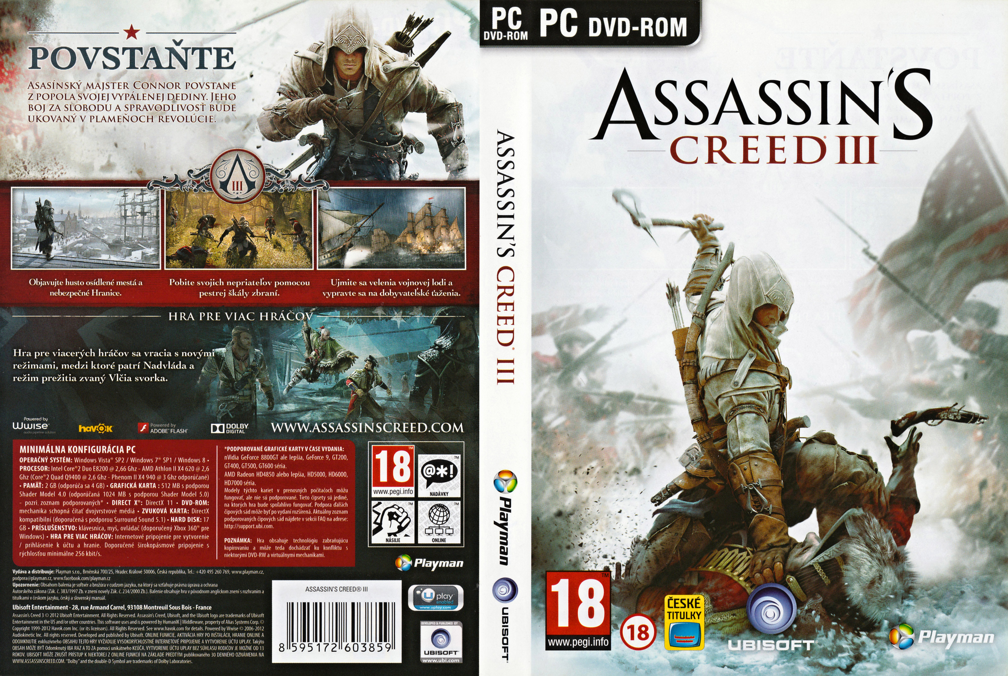 Assassins Creed 3 - DVD obal
