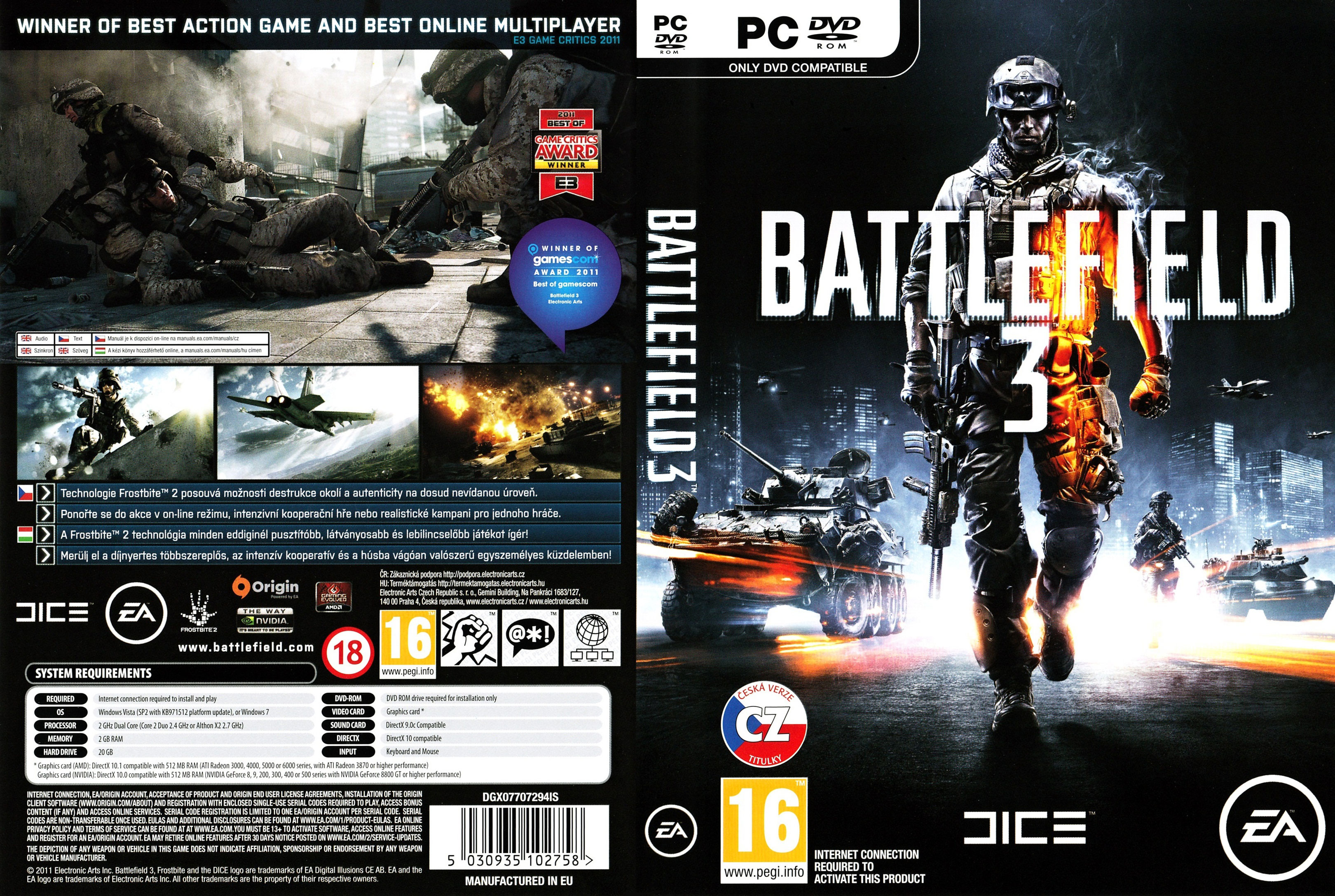 Battlefield 3 - DVD obal 2