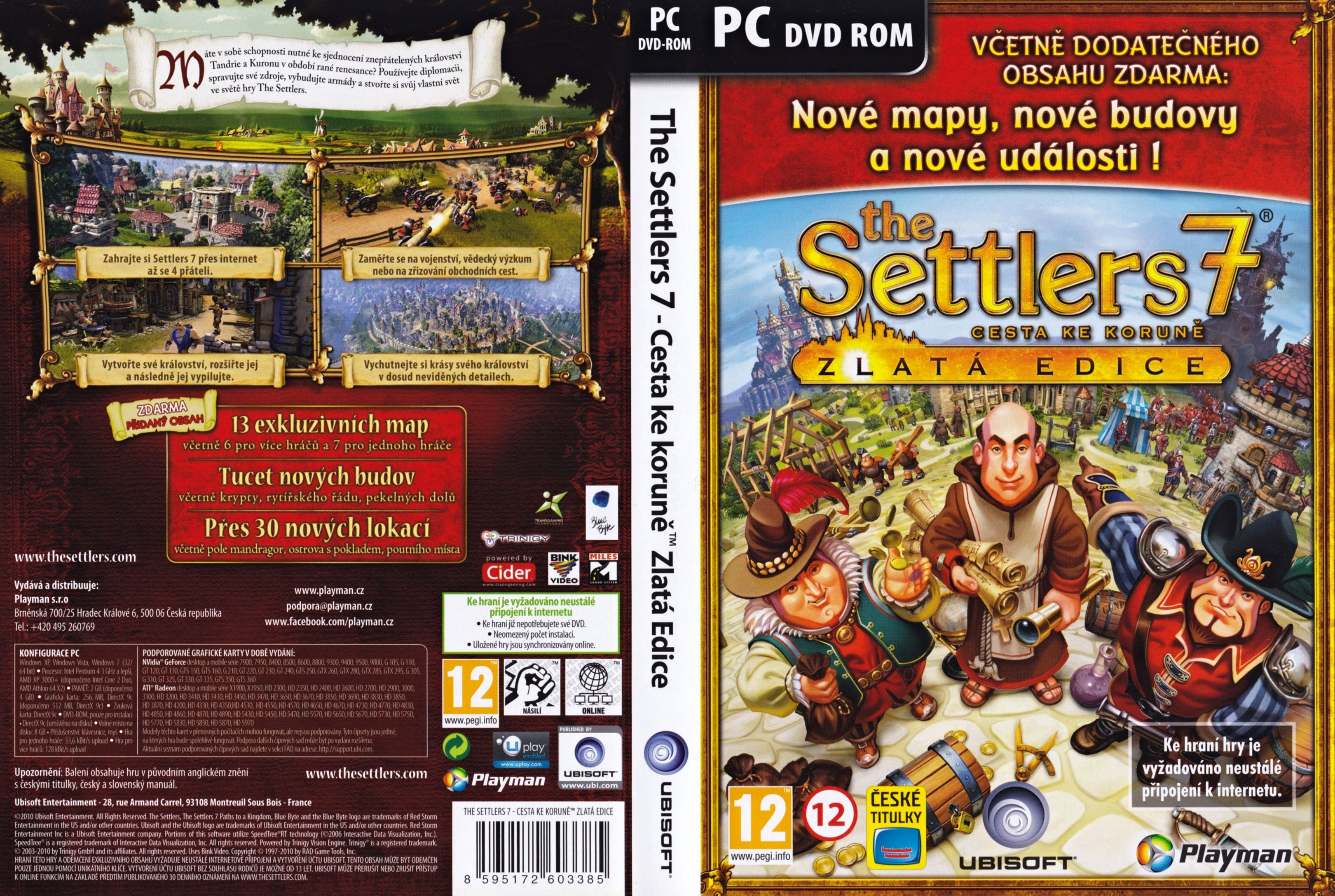The Settlers 7: Paths to a Kingdom - Gold Edition - DVD obal 2