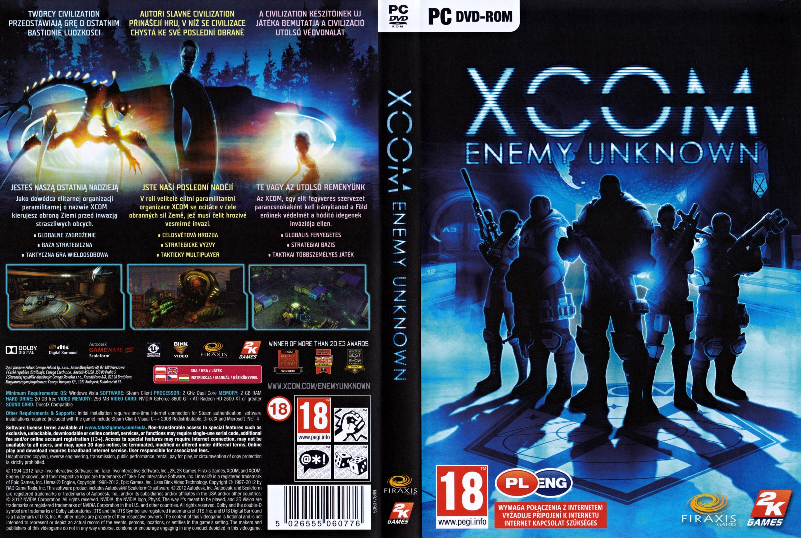 XCOM: Enemy Unknown - DVD obal