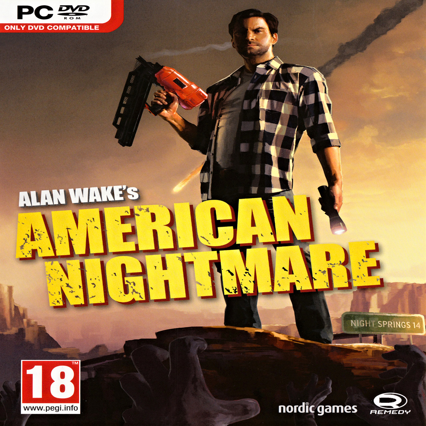 Alan Wake's American Nightmare - predný CD obal