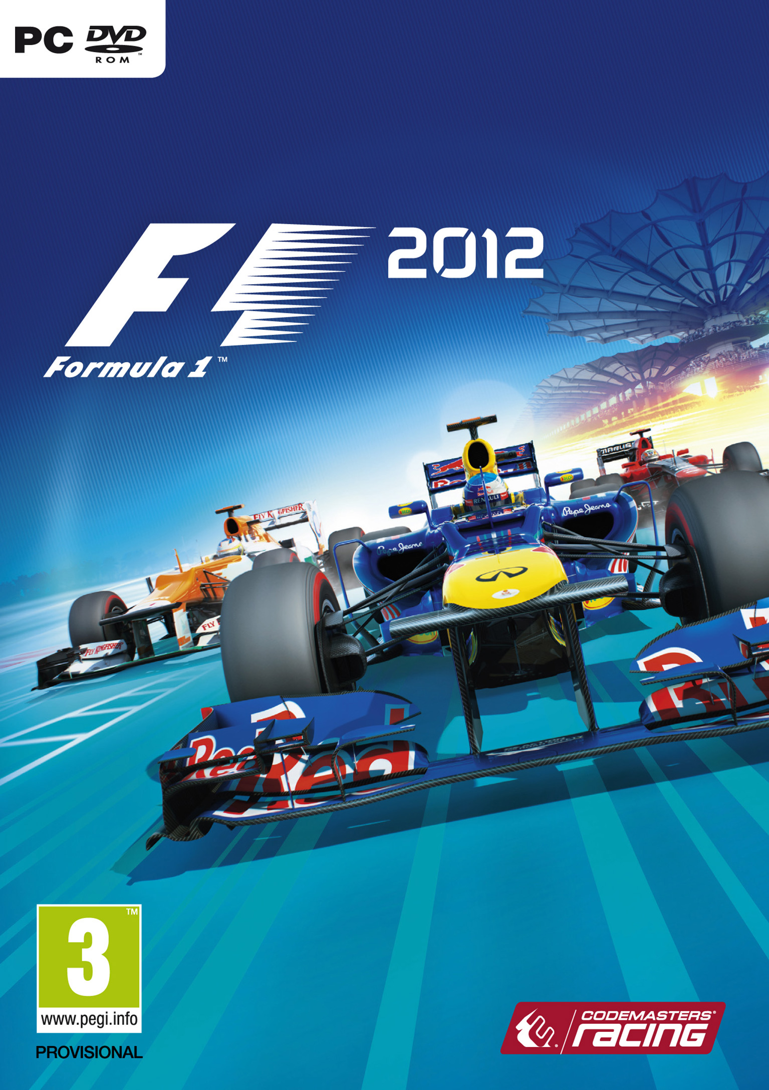 F1 2012 - predn DVD obal