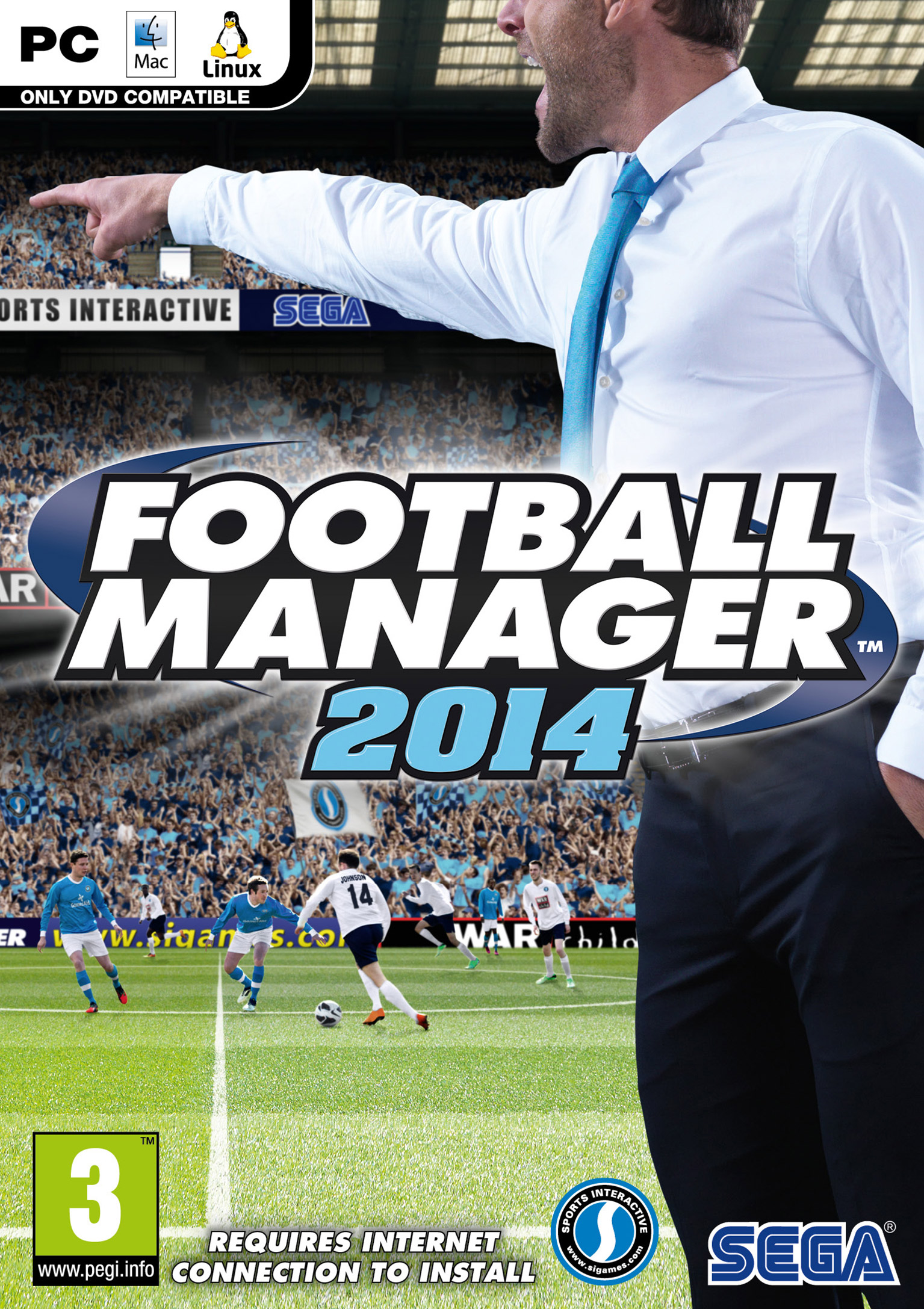 Football Manager 2014 - predn DVD obal