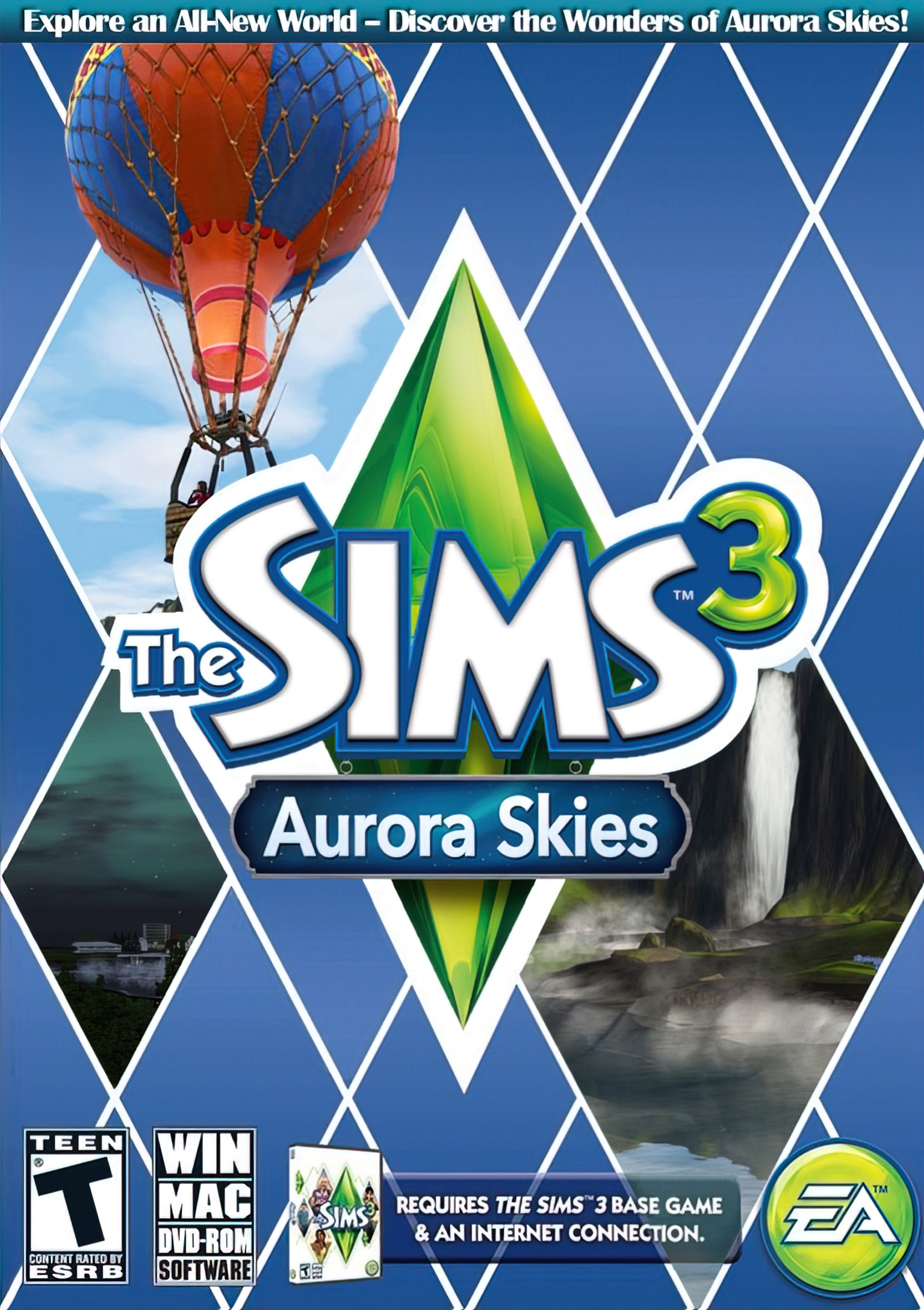 The Sims 3: Aurora Skies - predn DVD obal