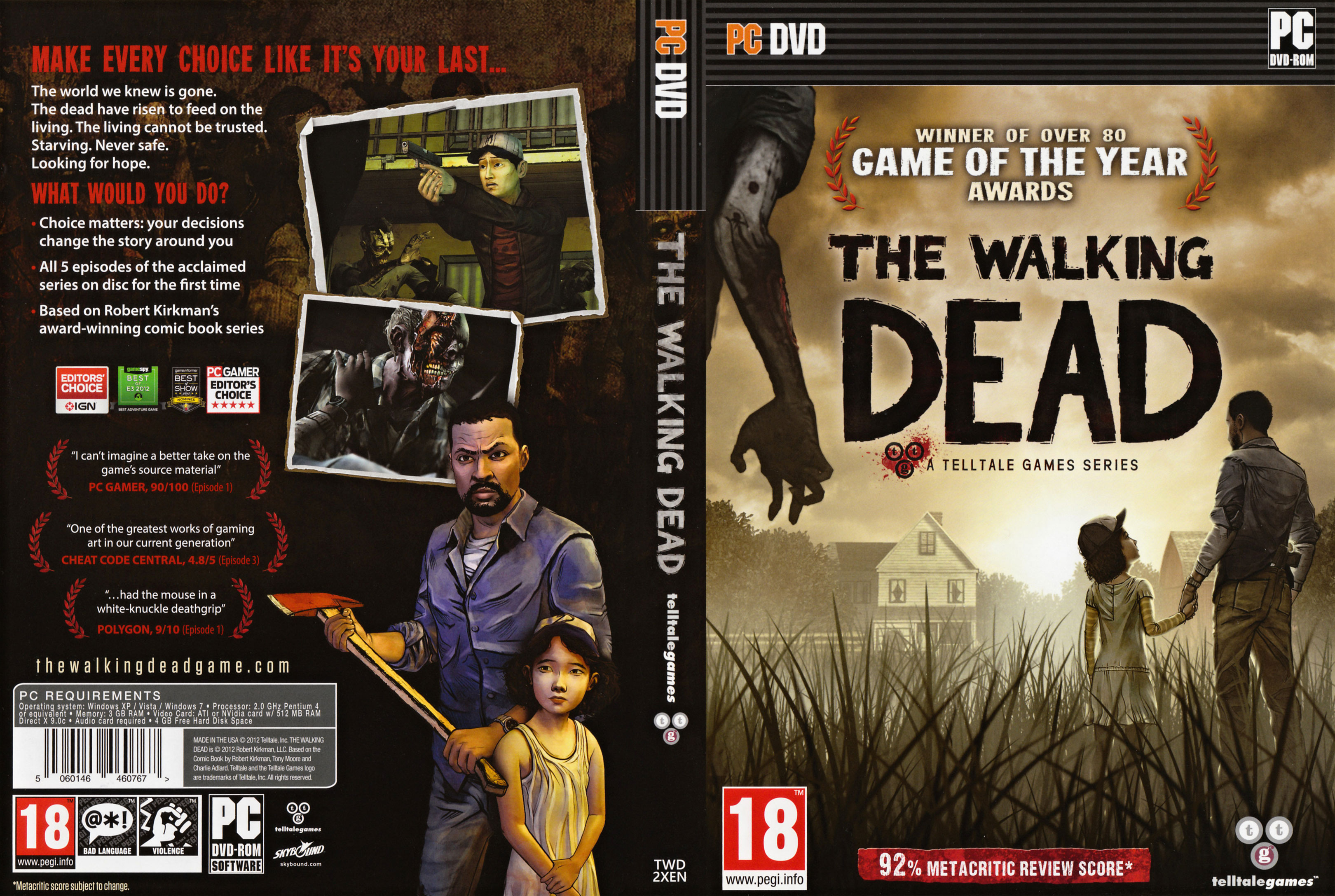 The Walking Dead: A Telltale Games Series - DVD obal