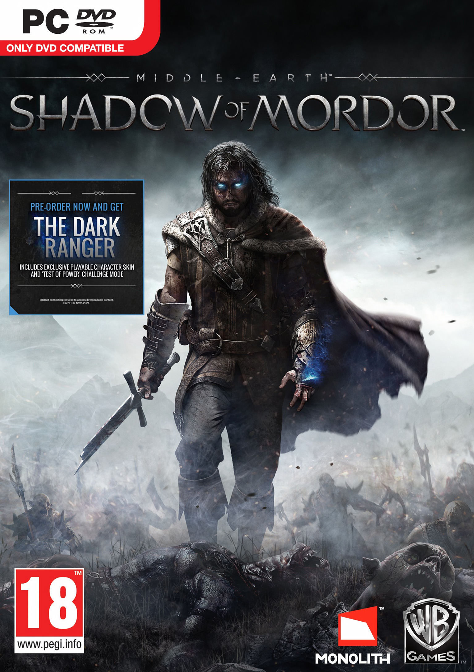 Middle-earth: Shadow of Mordor - predn DVD obal