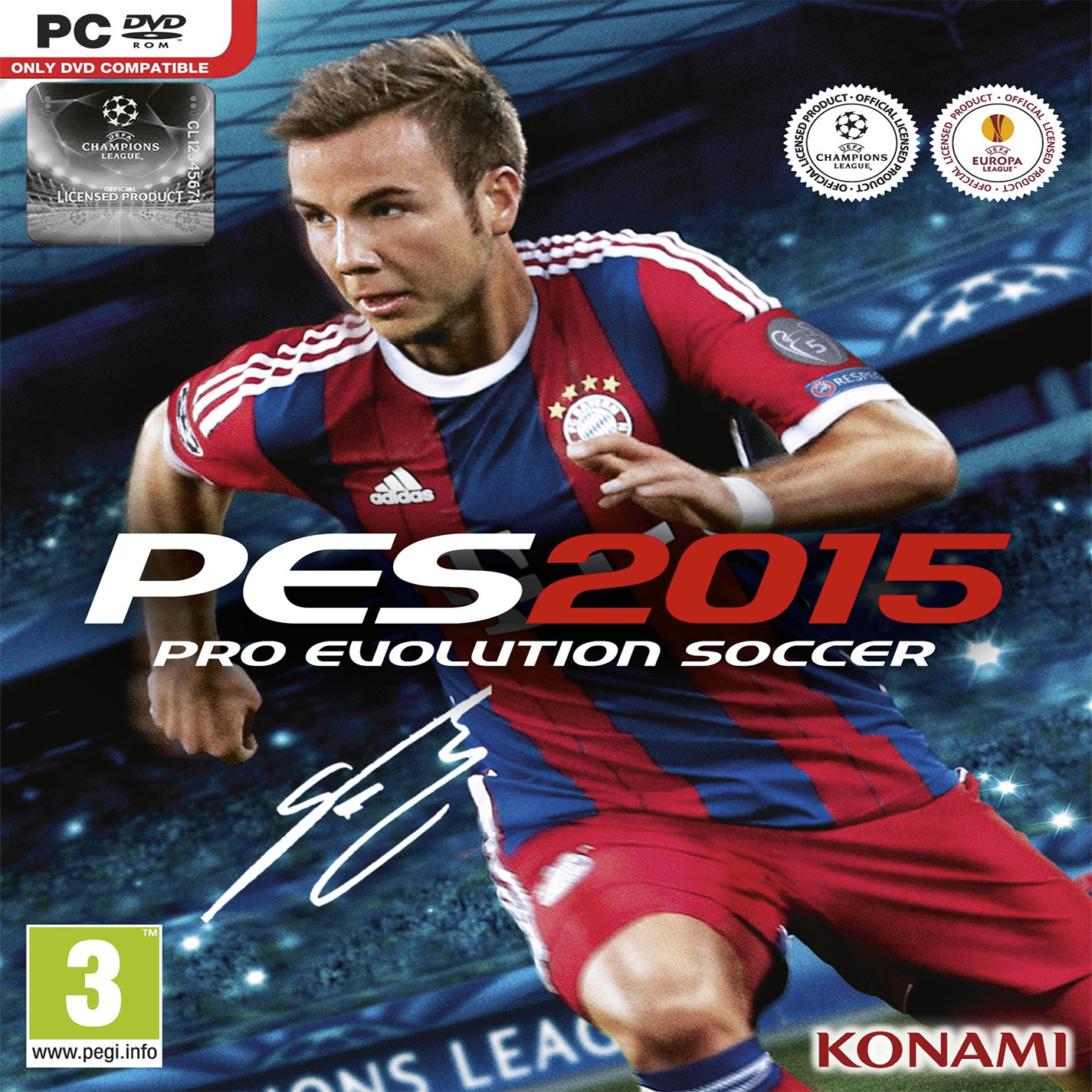 Pro Evolution Soccer 2015 - predn CD obal